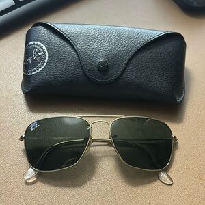 Gold Ray-Bans with Case